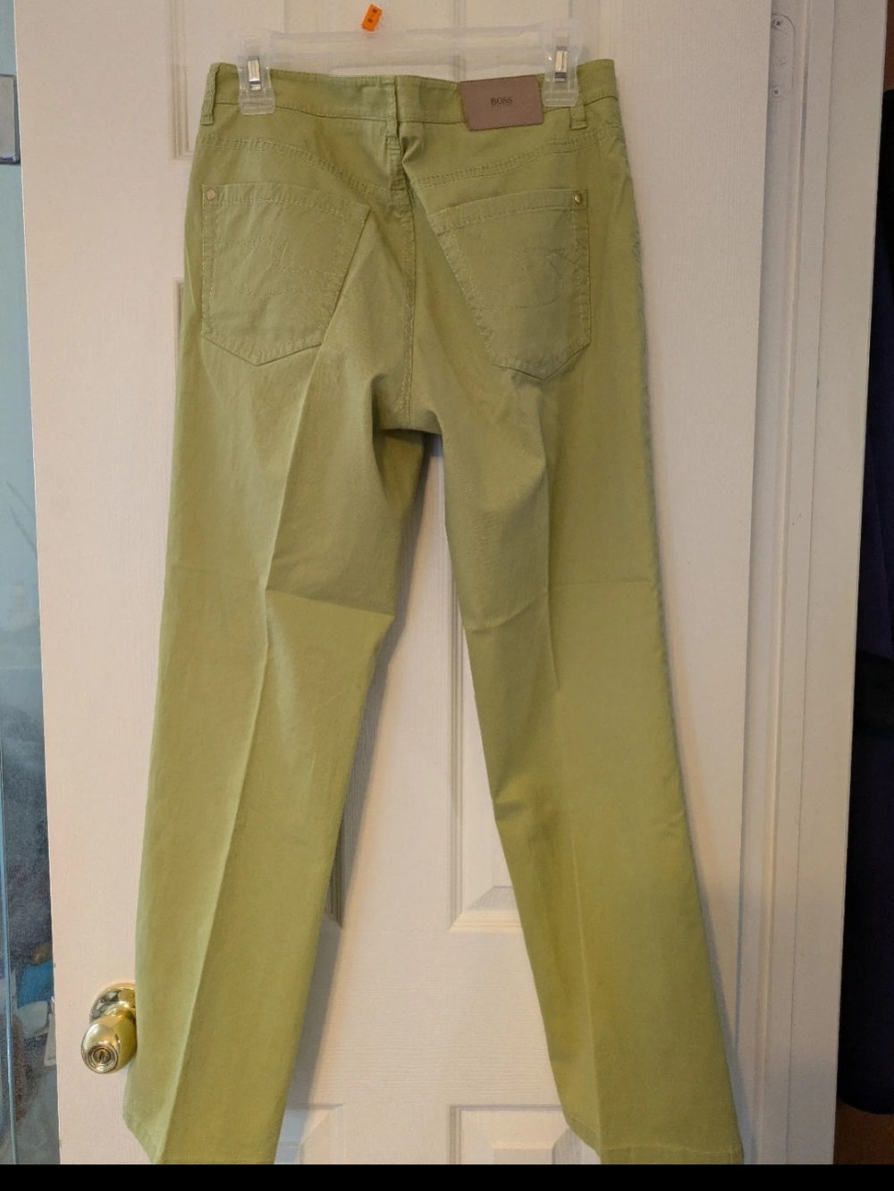 Hugo Boss Straight-Leg Jeans in Light Green